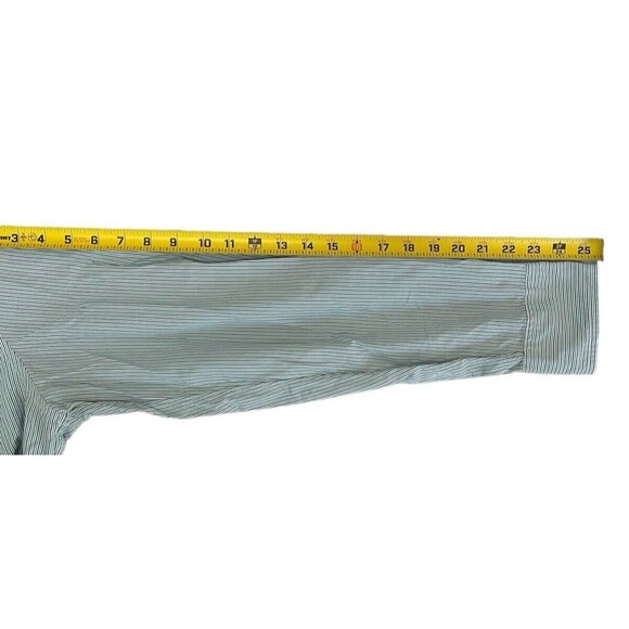 J Crew Shirtings VTG 2 Ply Cotton Striped Button Shirt Preppy Business Soft L - Picture 9 of 10